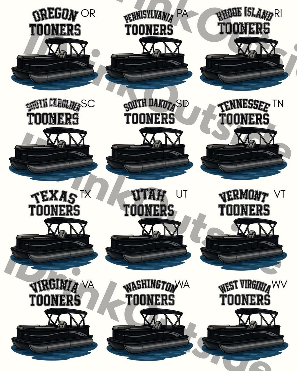 State Tooners - Black/Silver - Unisex