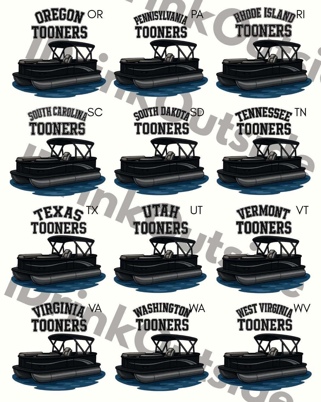 State Tooners - Black/Silver - Unisex