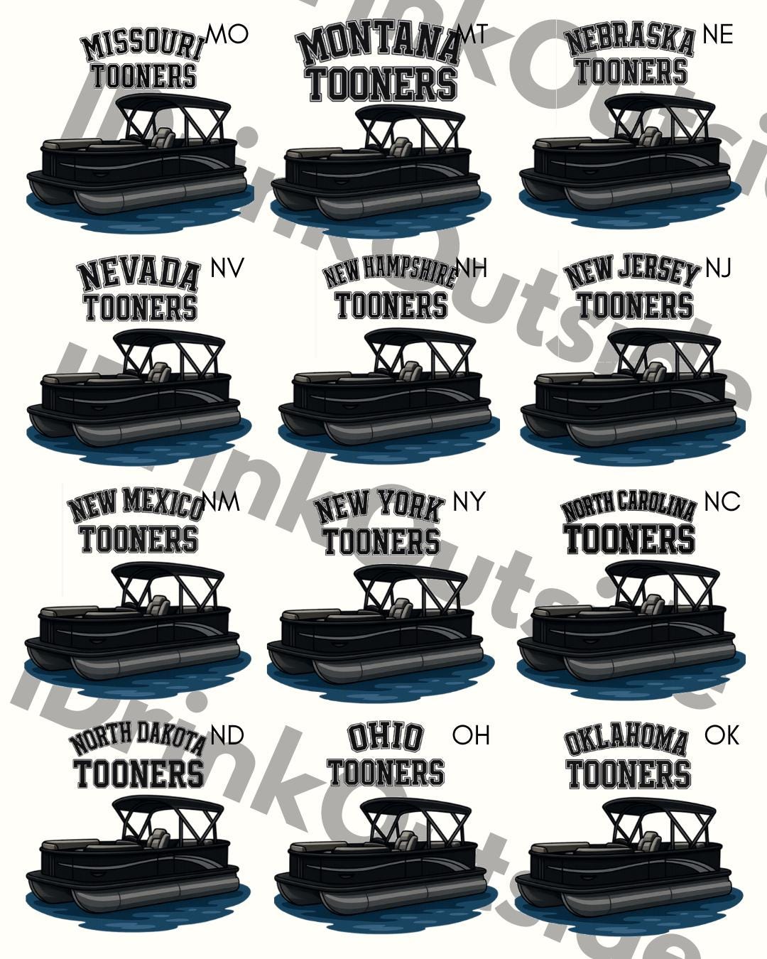 State Tooners - Black/Silver - Unisex