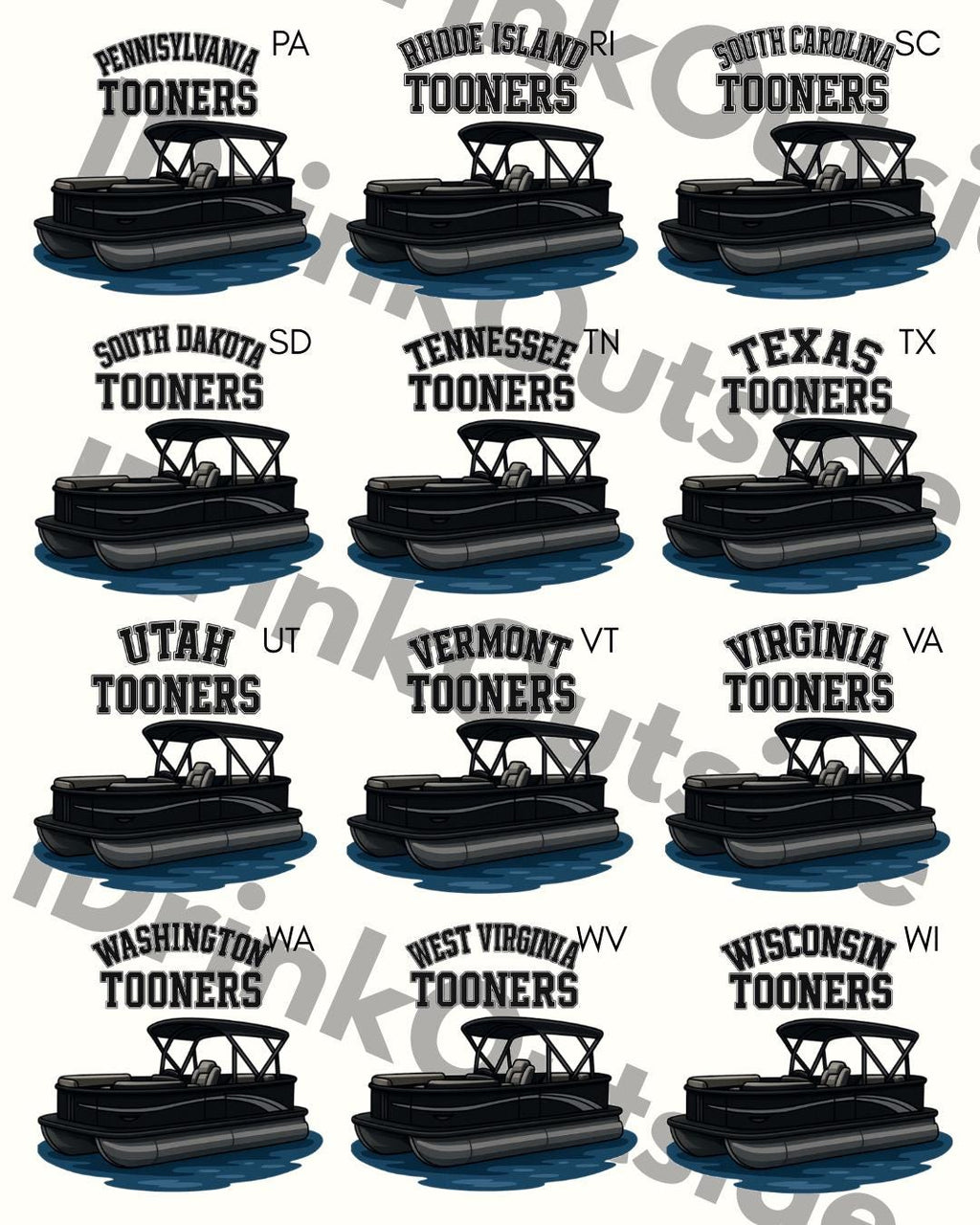State Tooners - Black/Silver - Unisex