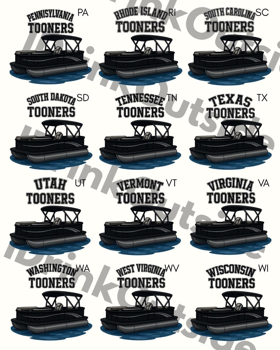 State Tooners - Black/Silver - Unisex